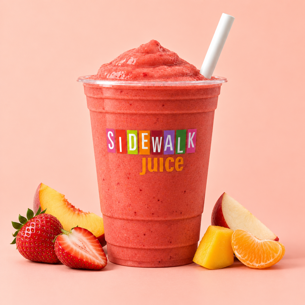 Peach Strawberry smoothie