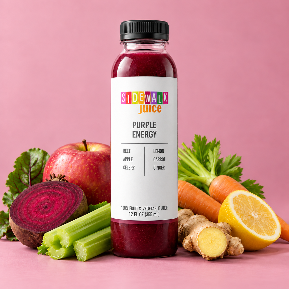 Purple Energy organic bottled juice